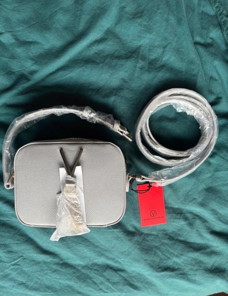 Handtasje, Mario Valentino Divina Ghaiaccio, Ophalen of Verzenden, Nieuw, Grijs, Handtas