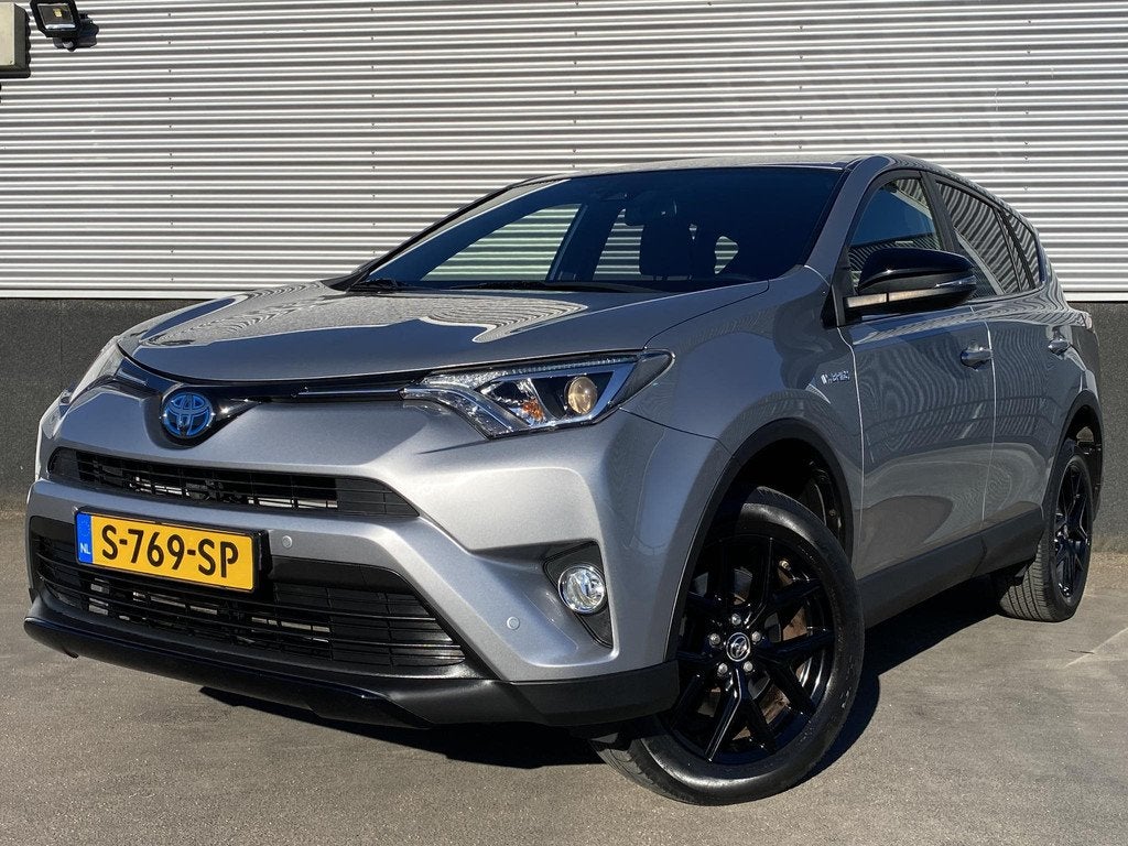 Toyota RAV4 2.5 Hybrid Black Edition Parkeersensoren v&a, ac, Auto's, Euro 6, Leder, Bedrijf, Hybride Elektrisch/Benzine