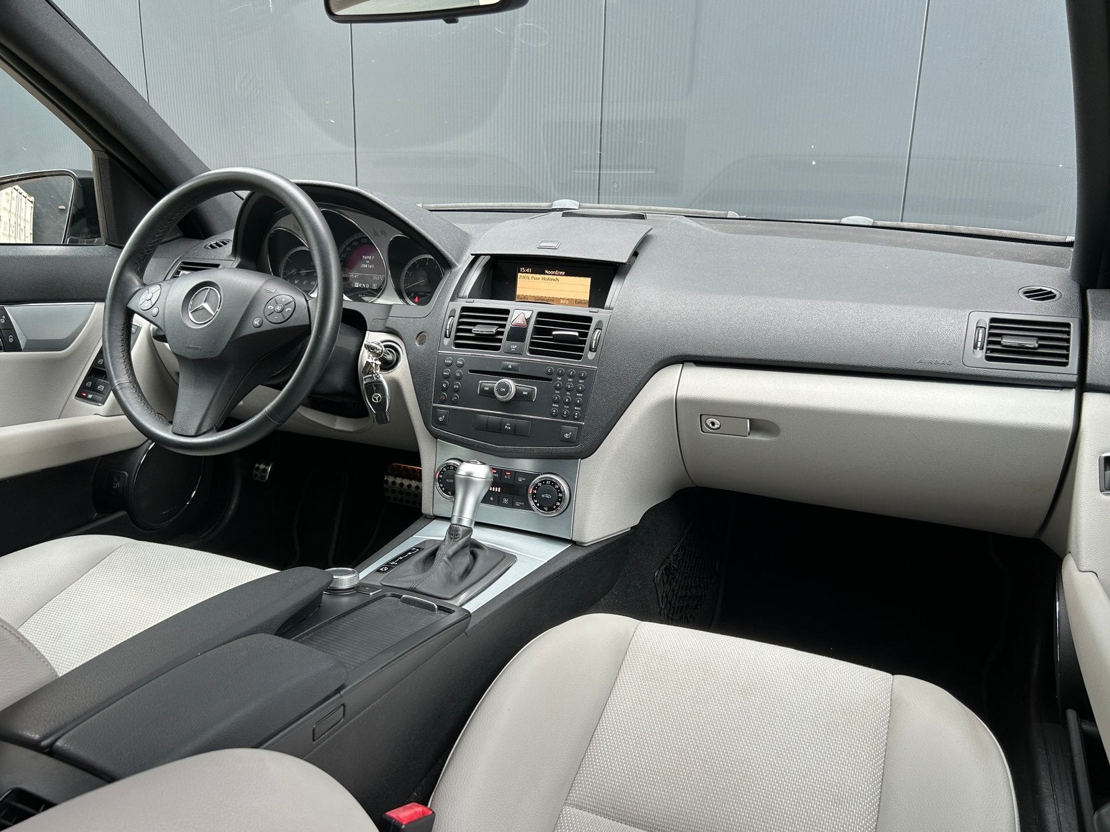 Mercedes-Benz C-Klasse 3.0 C280 AMG Autom Xenon Youngtimer, Auto's, Mercedes-Benz, Automaat, 1800 kg, Beige, Leder en Stof