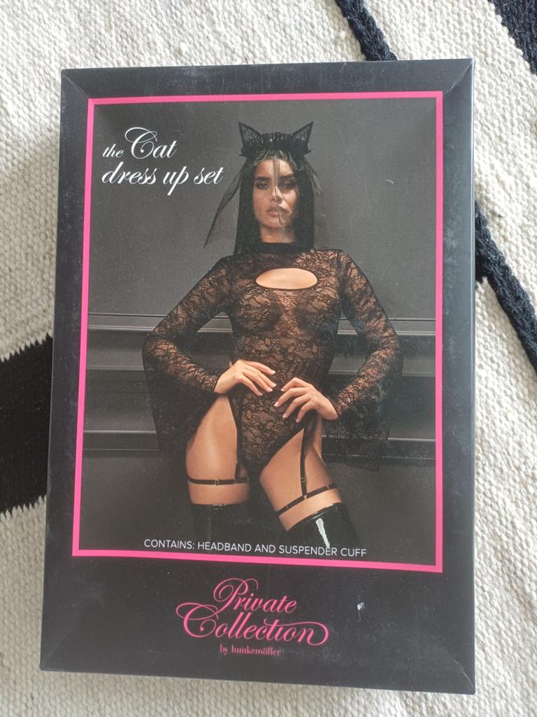 sexy Private Collection Hunkemoller hoofdband en jarretelle, Hunkemoller, Verzenden, Zwart, Overige typen