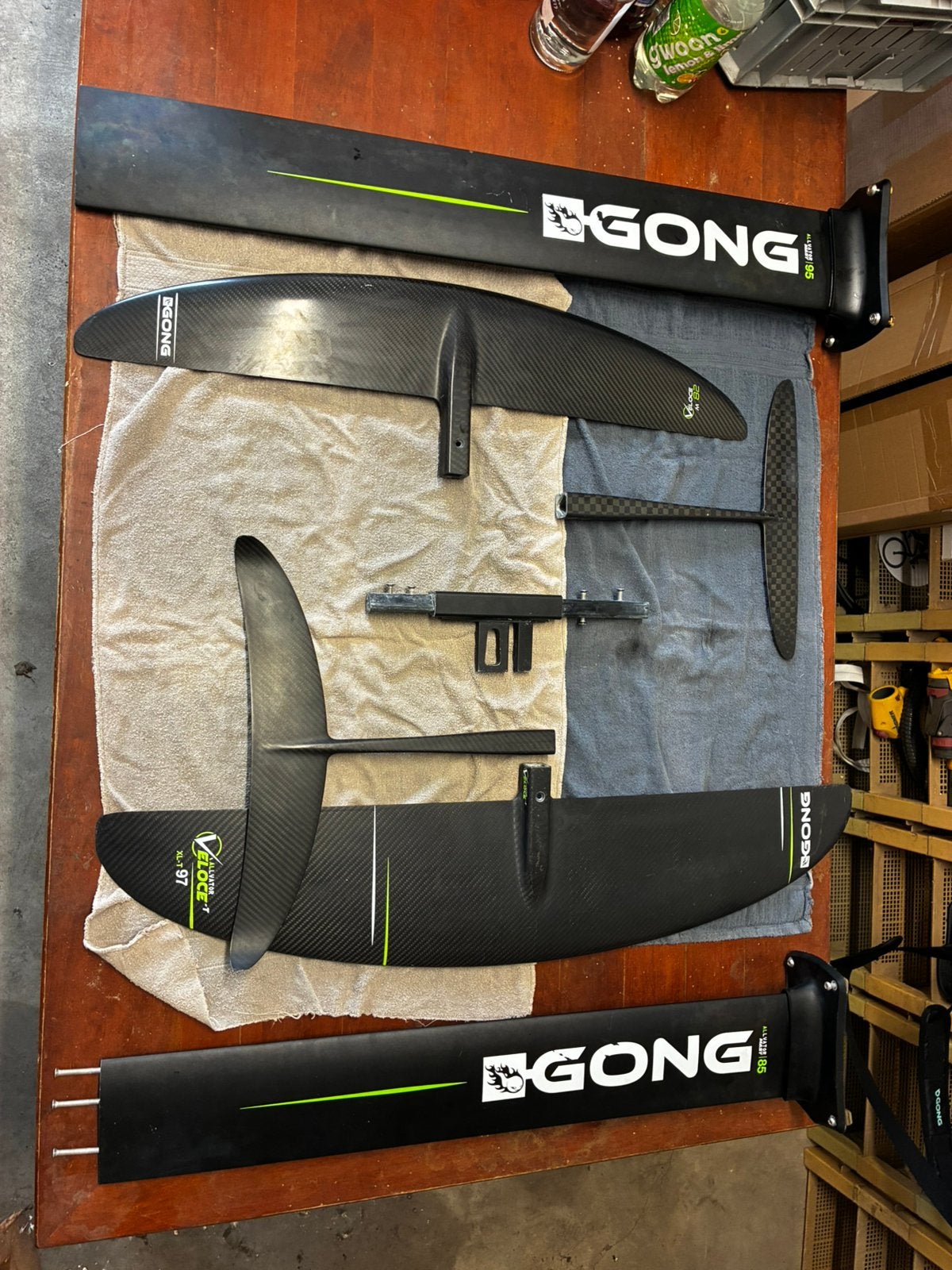 Gong veloce foil sets, incl mast, Watersport en Boten, Wingsurfen, Ophalen of Verzenden, Gebruikt, Wingsurf-hydrofoil