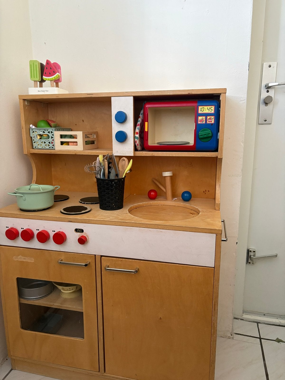 Educo Speelkeuken met Accessoires - Gebruikt, Ophalen, Gebruikt, Hout, Speelkeuken