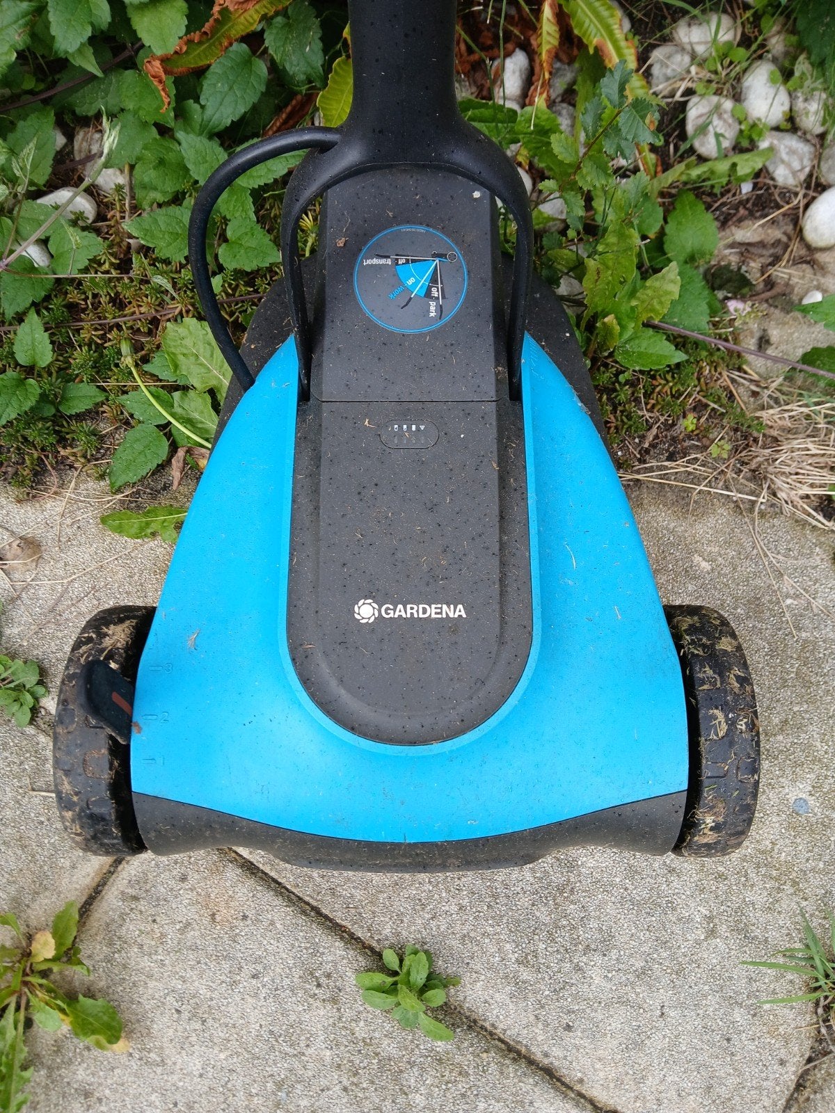 Gardena grasmaaier, Tuin en Terras, Ophalen, Cirkelmaaier, Gebruikt, Accu-grasmaaier