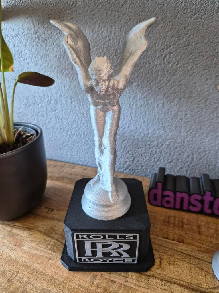 3D geprinte Flying Lady / Spirit of Ecstasy Rolls-Royce, Ophalen of Verzenden