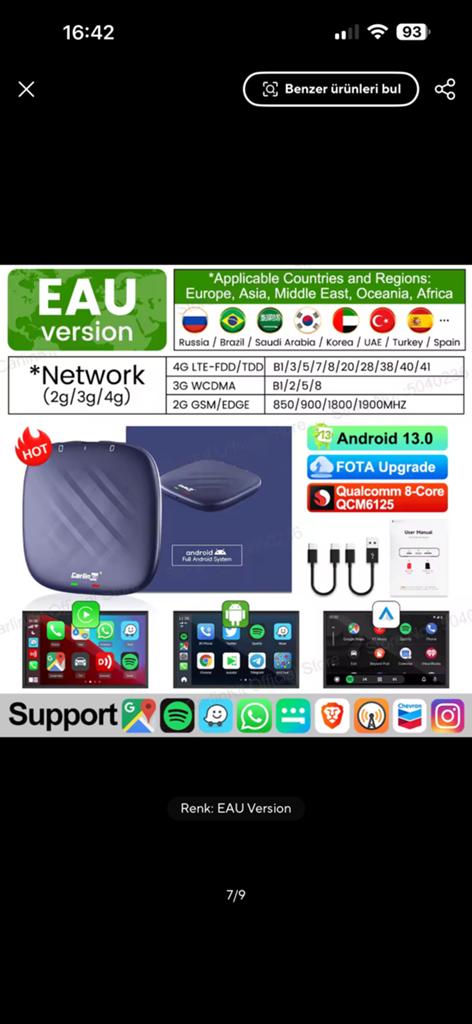 CarlinKit  Carplay Android, Auto diversen, Ophalen of Verzenden, Nieuw