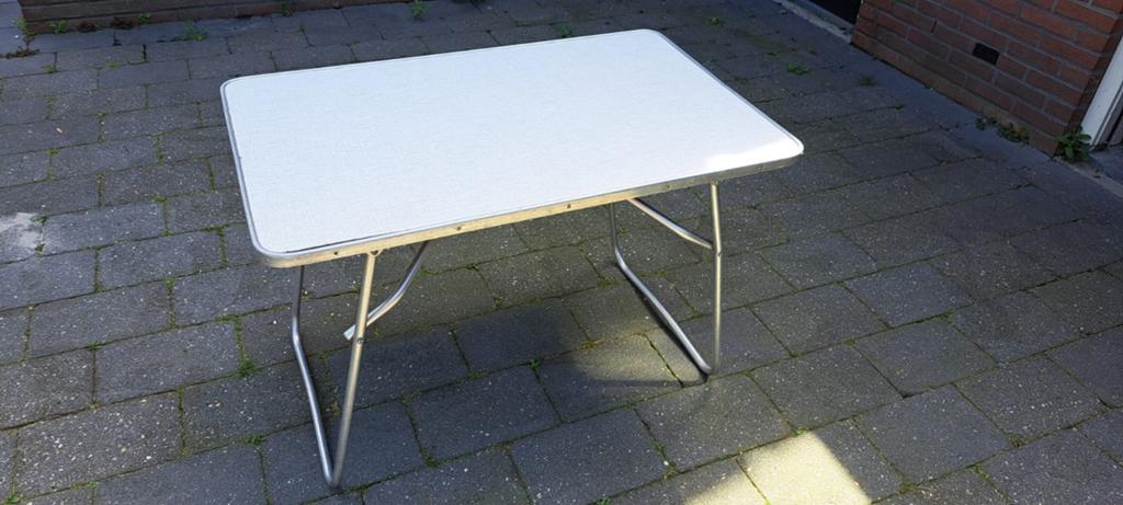 Opvouwbare campingtafel vintage retro jaren 60 / 70, Ophalen, Gebruikt, Campingtafel