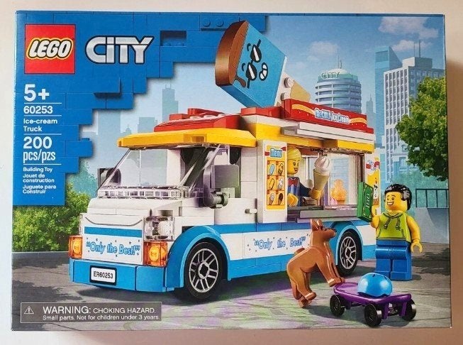Lego City 60253 IJswagen + doos + instructieboekjes, City, Lego, Ophalen of Verzenden, Zo goed als nieuw