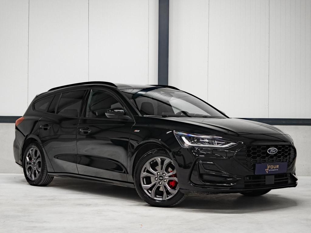 Ford Focus Wagon 1.0 EcoBoost Hybrid ST Line | Trekhaak | Wi, Gebruikt, Zwart, Origineel Nederlands, Handgeschakeld