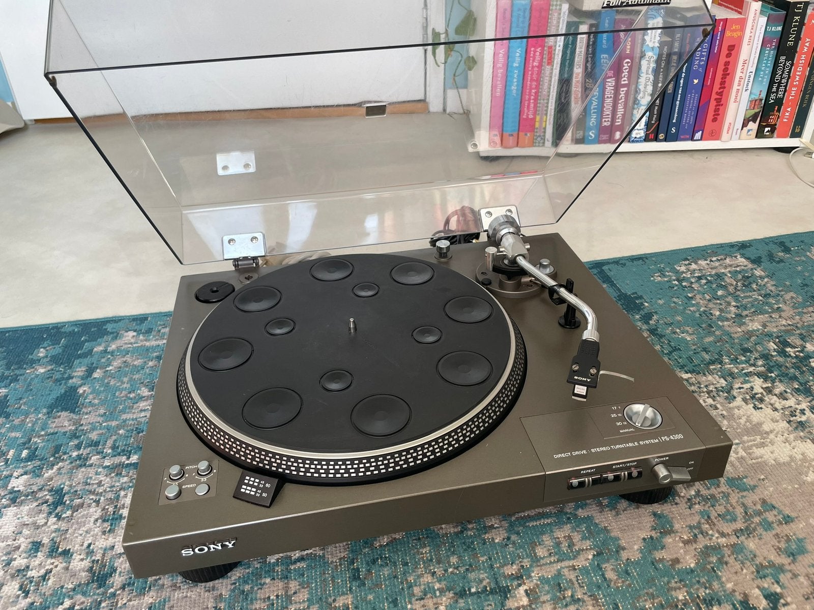 Sony PS 4300 platenspeler, volautomatisch, gereviseerd, Audio, Tv en Foto, Ophalen, Pitch-regelaar, Refurbished, Platenspeler