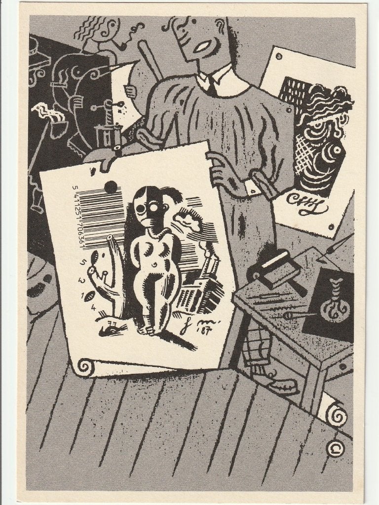 Ever Meulen uitnodiging tentoonstelling Sint-Lukas 1987, Ophalen of Verzenden, 1980 tot heden, Ongelopen, Cultuur en Media