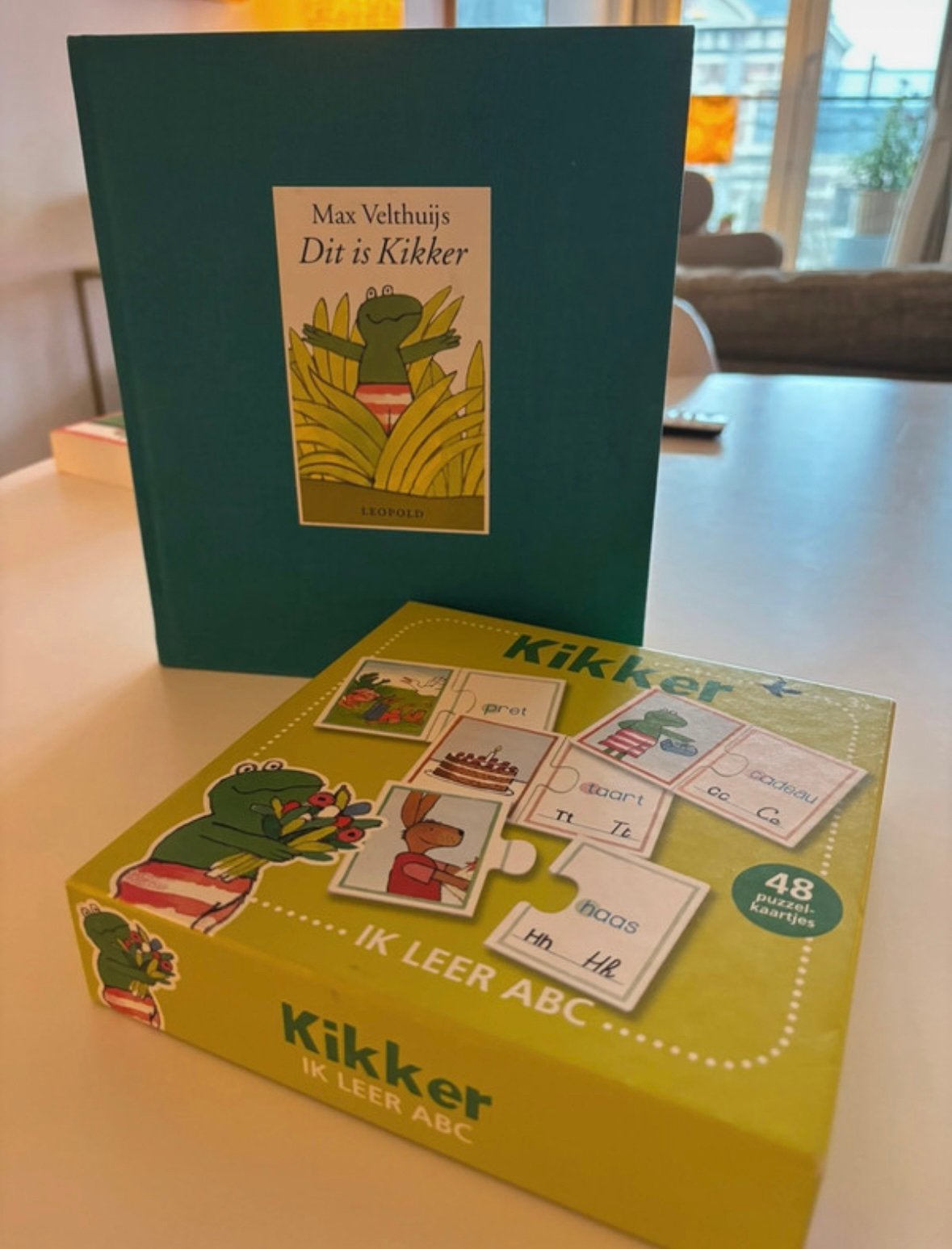 Kikker Max Velthuijs spel Ik leer ABC en gebonden boek, Ophalen of Verzenden, Zo goed als nieuw