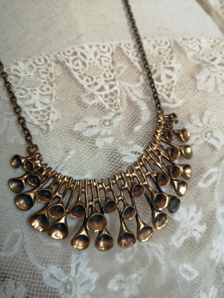 Hannu Ikonen Finland bronzen ketting, Ophalen of Verzenden, Gebruikt, Overige materialen