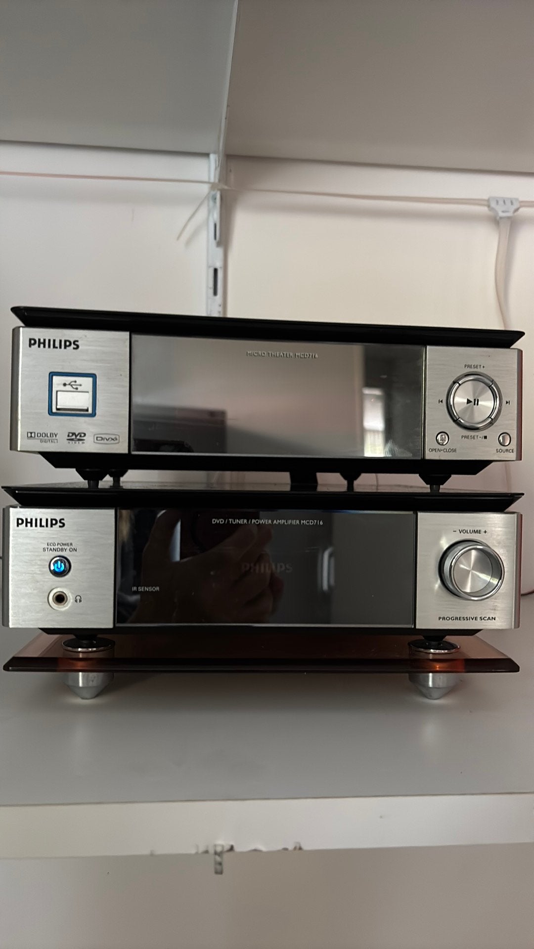 Philips micro theater MCD716, Ophalen, Gebruikt, Radio, Met cd-speler