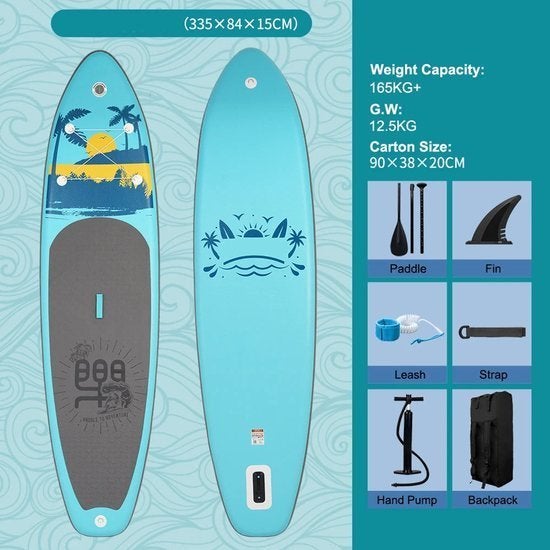 Supboard - Paddle Board - Peddelplank - Surfplank - Opblaasb, Corvance B.V., Verzenden, Nieuw, Corvancebol@gmail.com