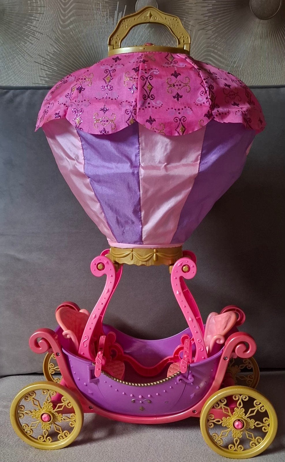 Barbie Koets en Luchtballon Speelset 2008 Mattel, Ophalen of Verzenden, Gebruikt, Barbie