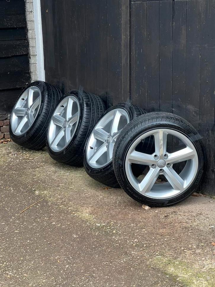 Originele Audi a3 a4 TT Caddy Volkswagen golf 5x112 18? set, Niet ingevuld, 18 inch, Banden en Velgen, Niet ingevuld