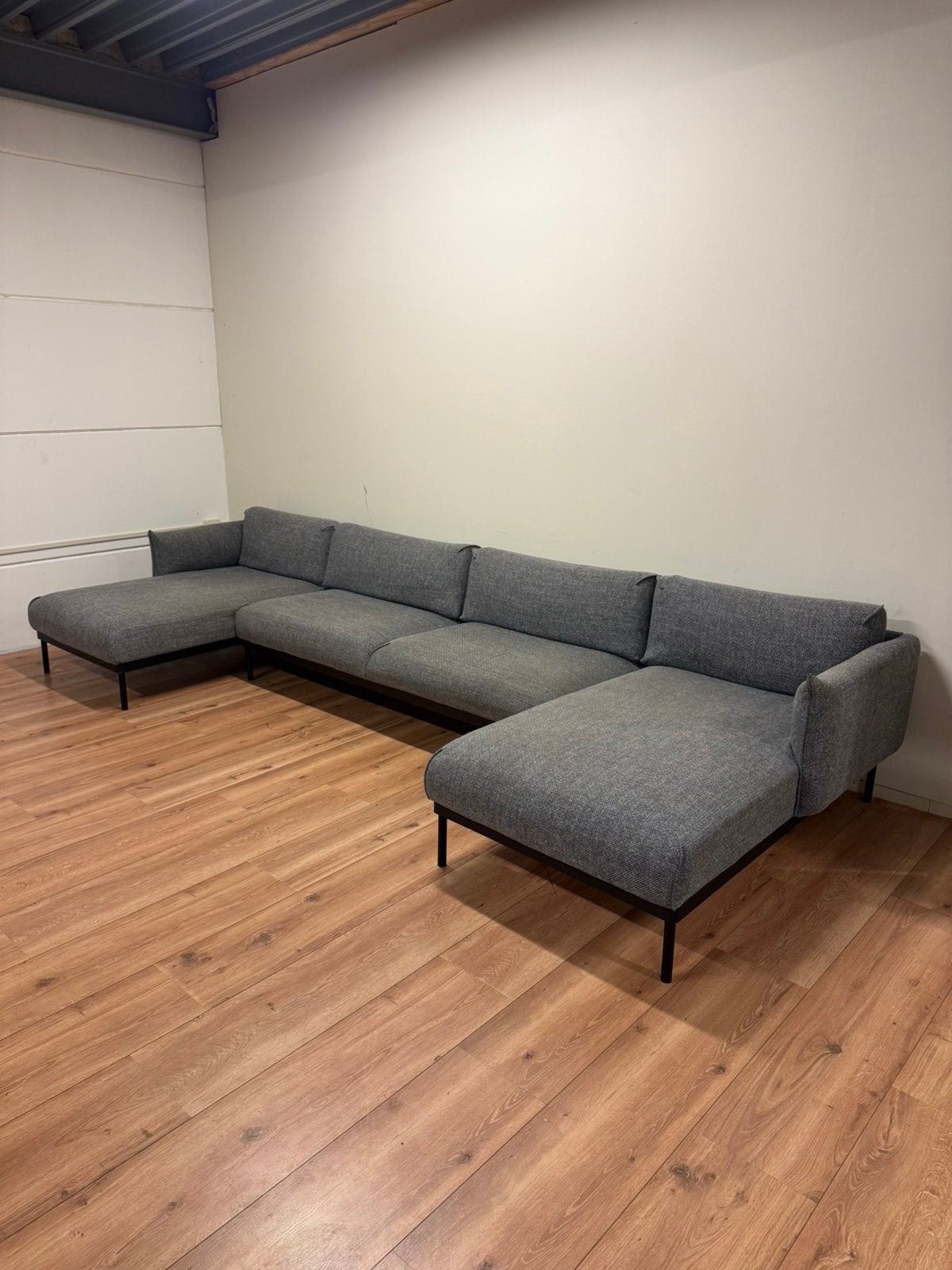 Moderne hoekbank / U-bank – Uitstekende staat!, Ophalen, Hoekbank, 300 cm of meer, Zo goed als nieuw