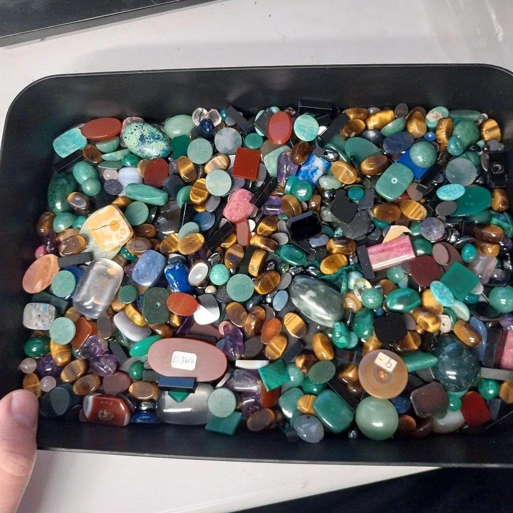 Grote partij gemengde cabochons oud juwelier partij, Sieraden, Tassen en Uiterlijk, Ophalen of Verzenden