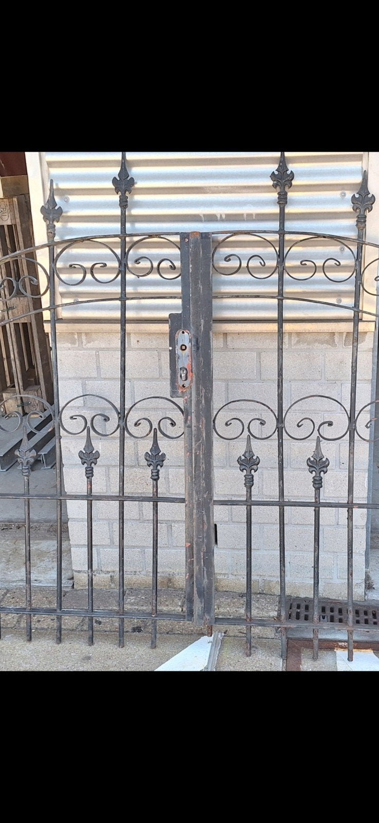 Sier hekwerk sier poort, Ophalen of Verzenden, Gebruikt, IJzer, Sierhekwerk