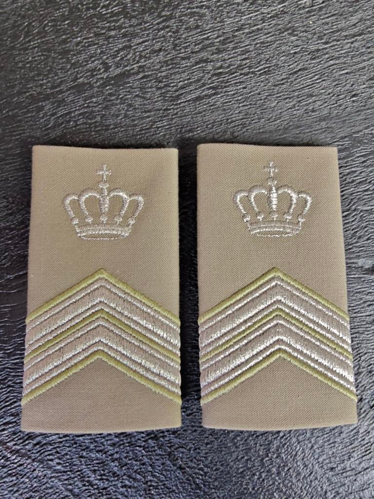 Rangonderscheidingstekens Opperwachtmeester instructeur, Ophalen of Verzenden, Landmacht, Nederland