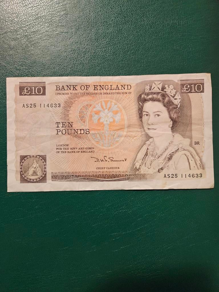 10 pounds Engeland oude versie, Ophalen of Verzenden, Overige landen, Los biljet