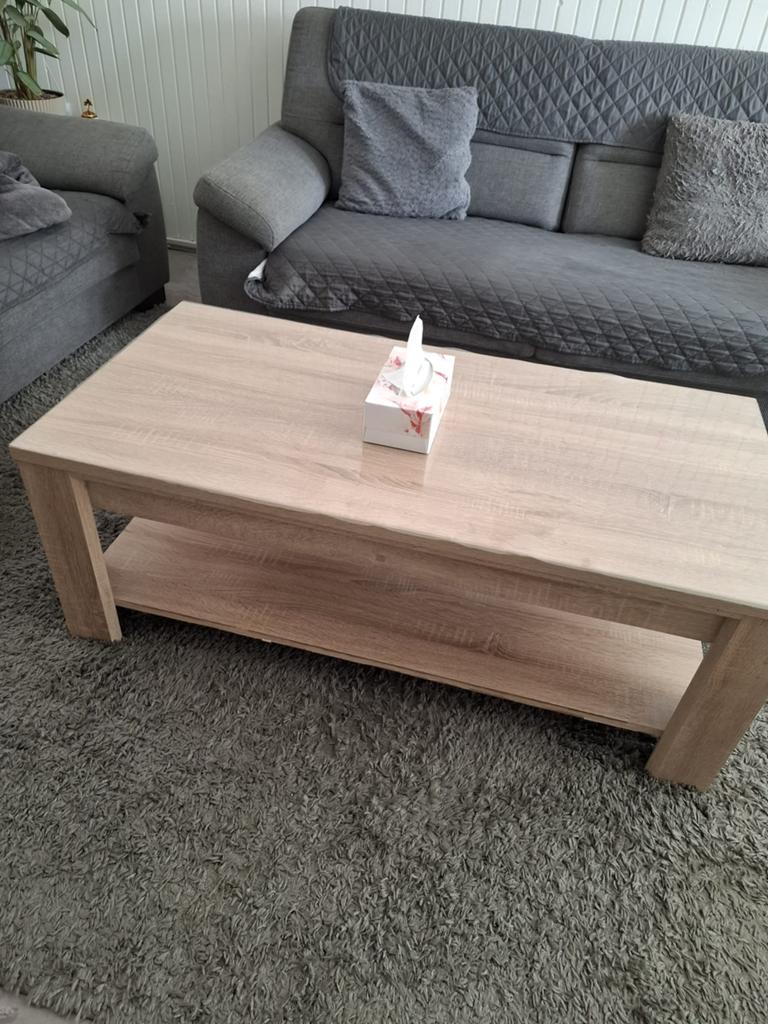 Salontafel + eettafel en 6 stoelen, Ophalen of Verzenden