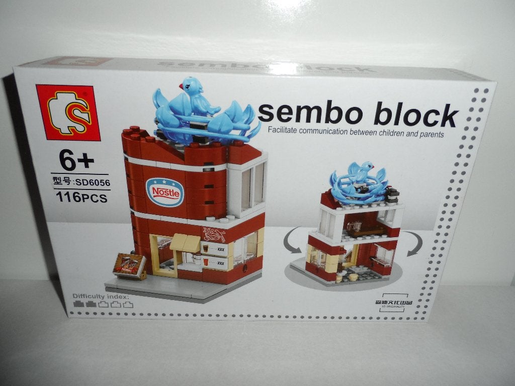 Sembo bouwstenen set - Koffie winkeltje *Nieuw*, Ophalen of Verzenden, Nieuw, Overige merken
