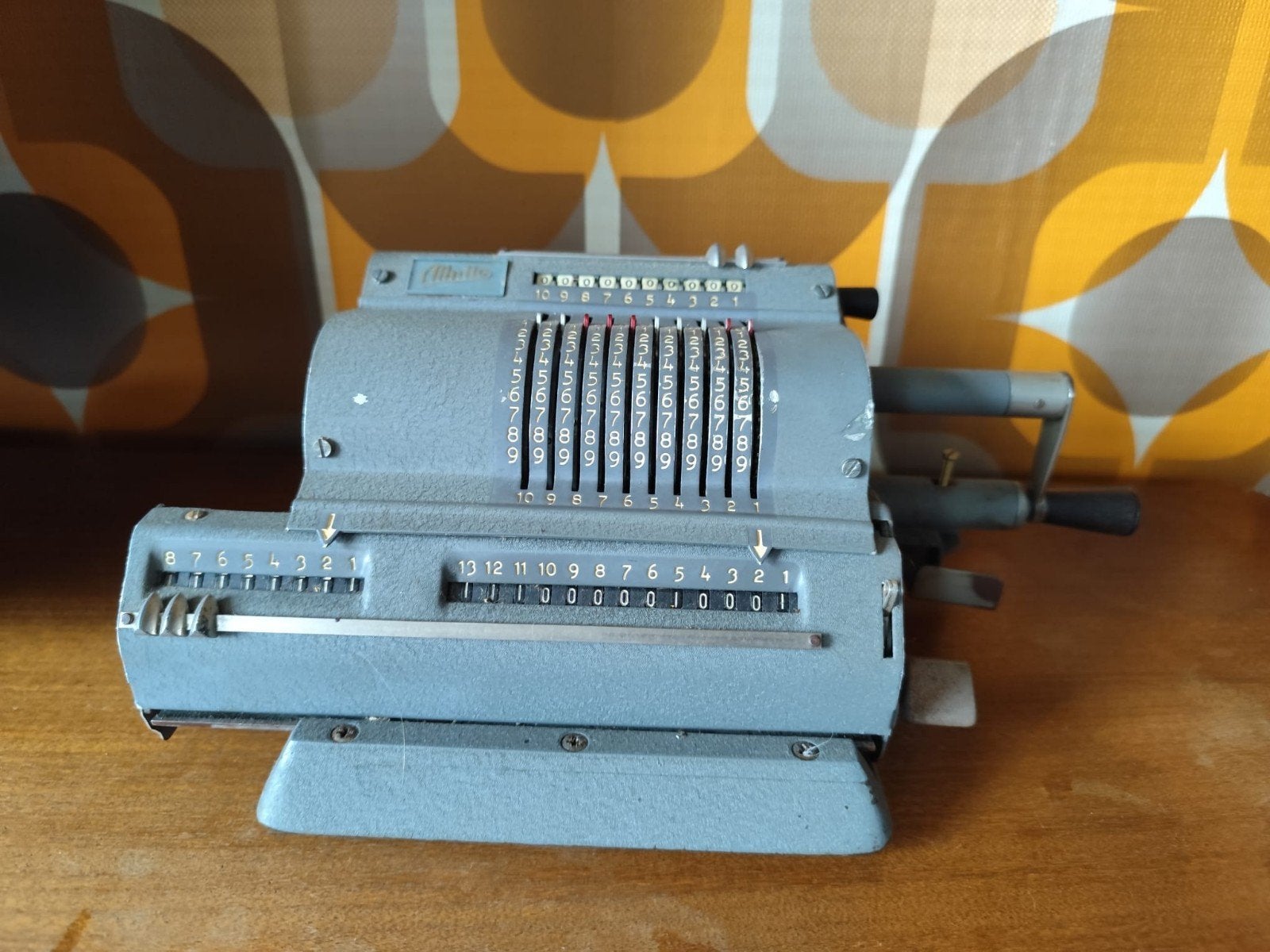 Mullte Mod 3 Vintage Rekenmachine - Mechanisch, Ophalen of Verzenden