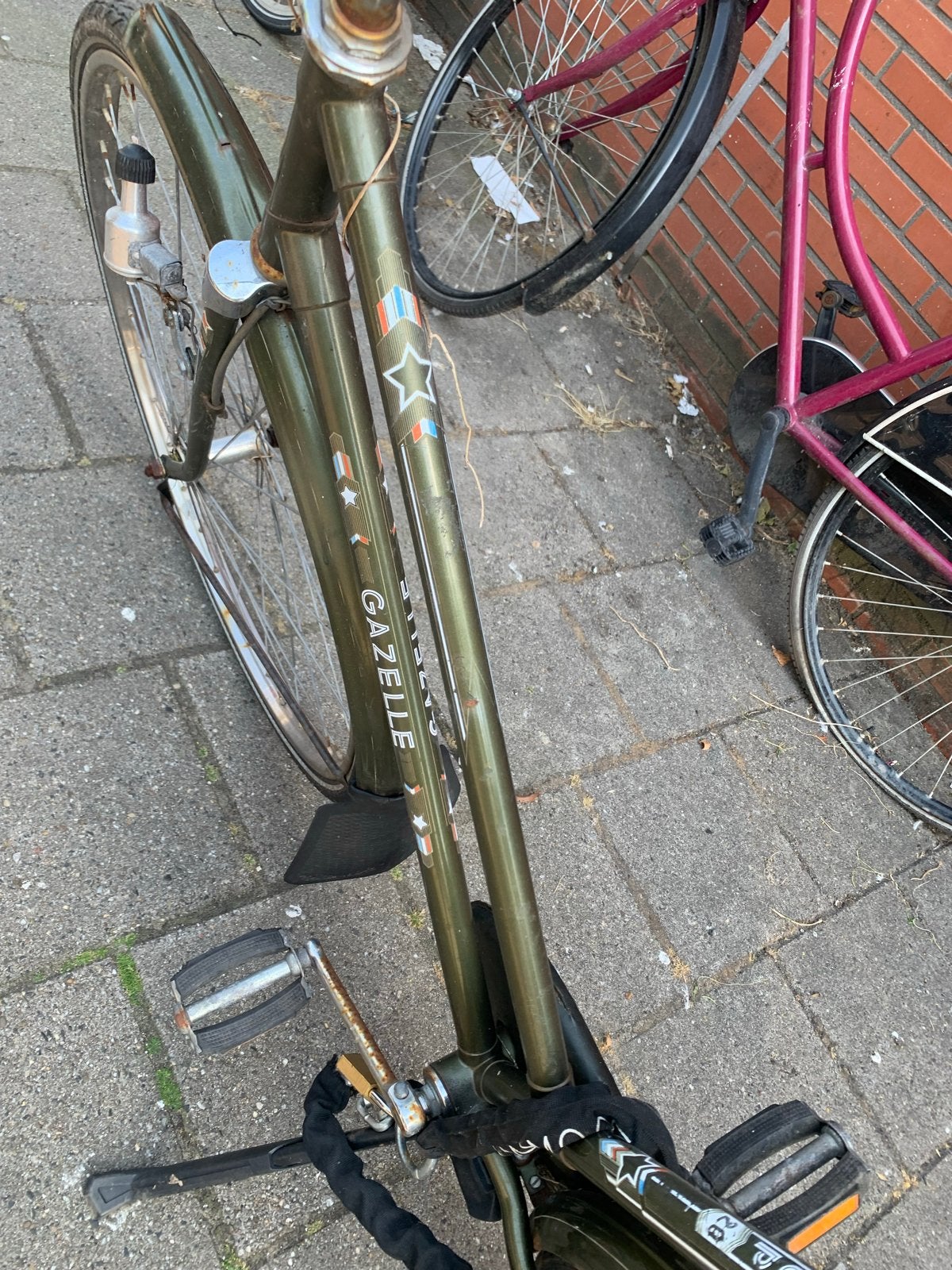 Gazelle Stadsfiets - Groen, Gebruikt, Fietsen en Brommers, Fietsen | Dames | Damesfietsen, Terugtraprem, Ophalen of Verzenden
