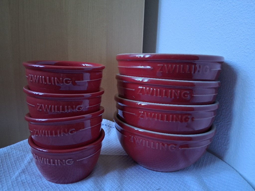 Zwilling keramische kommen en ramekins *eureka*, Huis en Inrichting, Overige merken, Ophalen of Verzenden, Zo goed als nieuw, Kom(men)