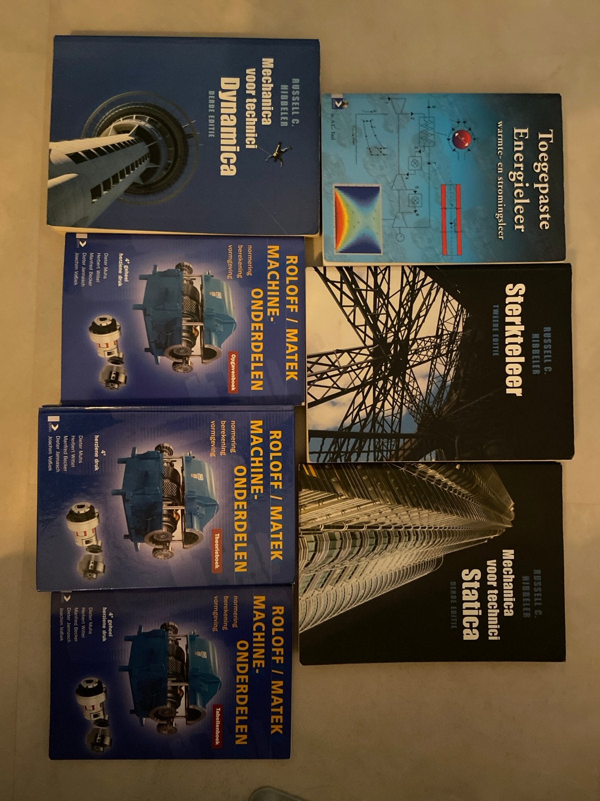 studie boeken: Rolof Matek, statica, dynamica, energieleer, Ophalen of Verzenden, Beta, Gelezen, HBO