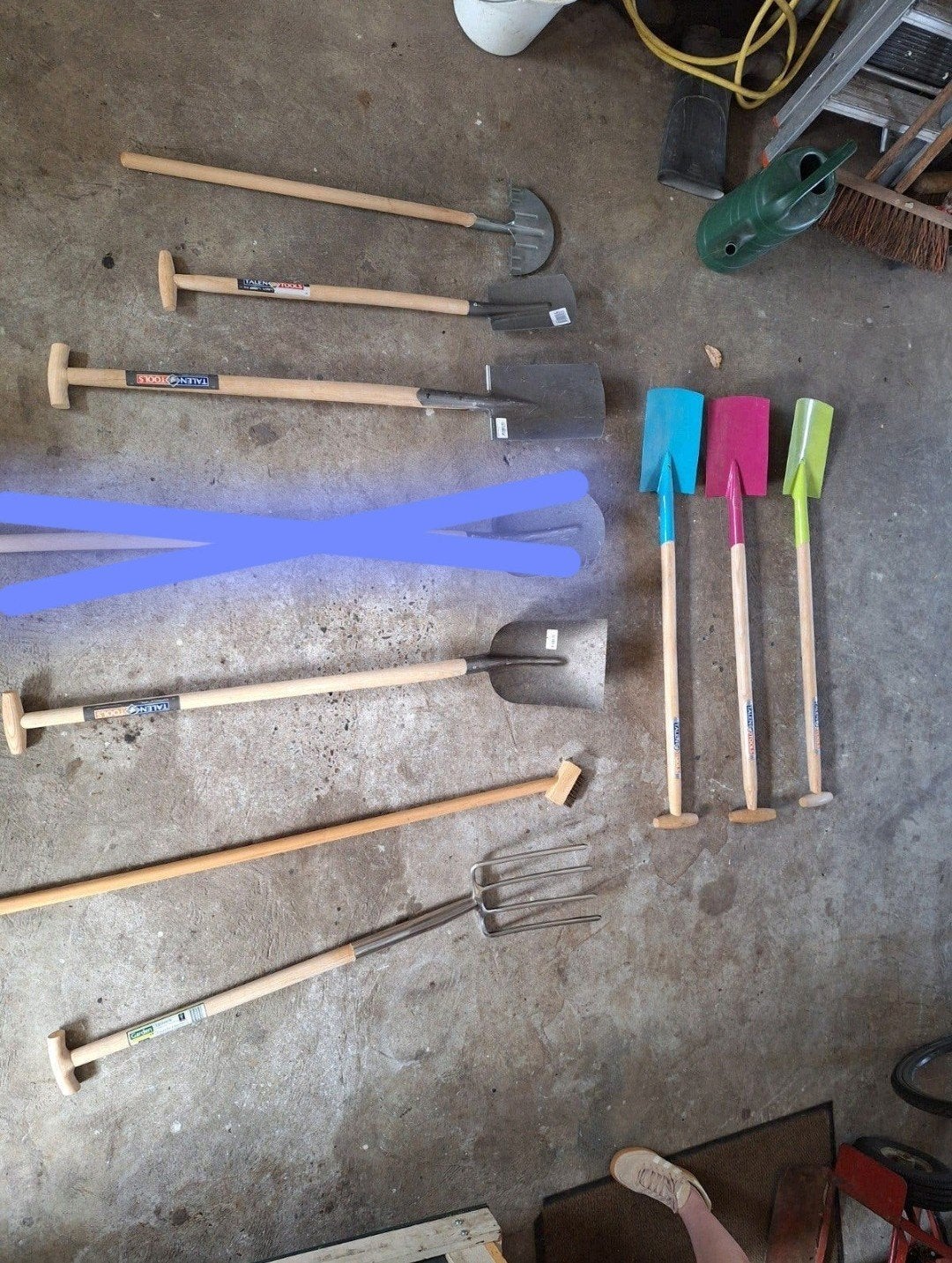 Divers Tuingereedschap schep/greep/staalborstel, Ophalen, Nieuw, Schop