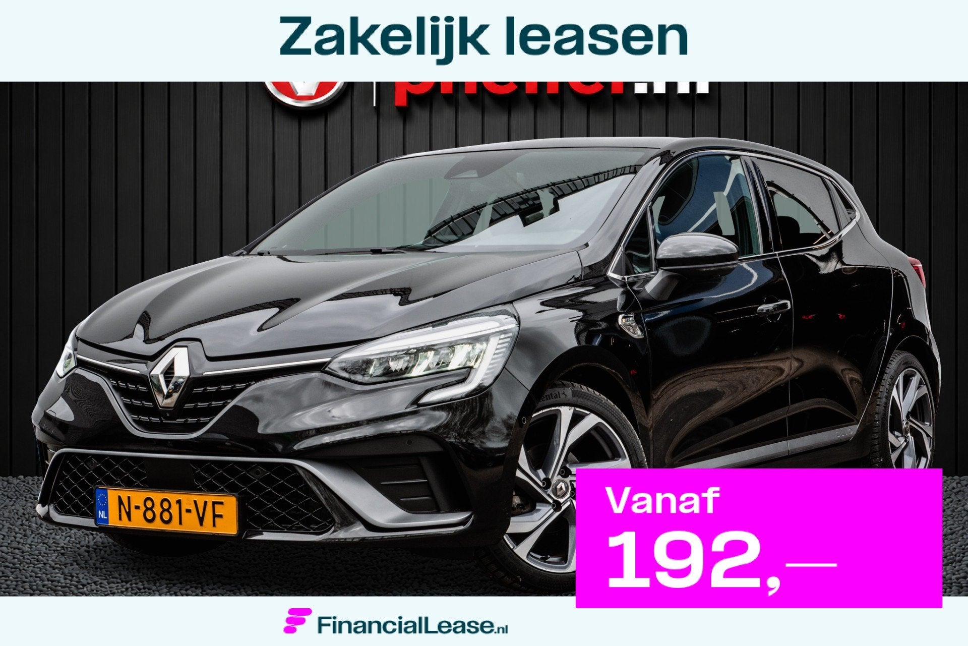Renault Clio 1.0 TCE R.S. Line Sportstoelen/ Bose/ Camera/ F, Voorwielaandrijving, Gebruikt, Met garantie (alle), Leder en Stof