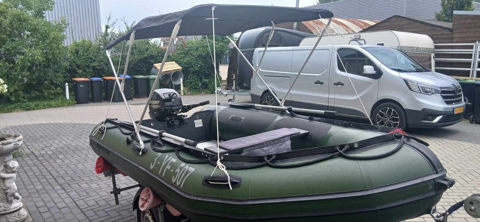 mercury adventure rubberboot  3.65 x1.80, Drie personen of meer