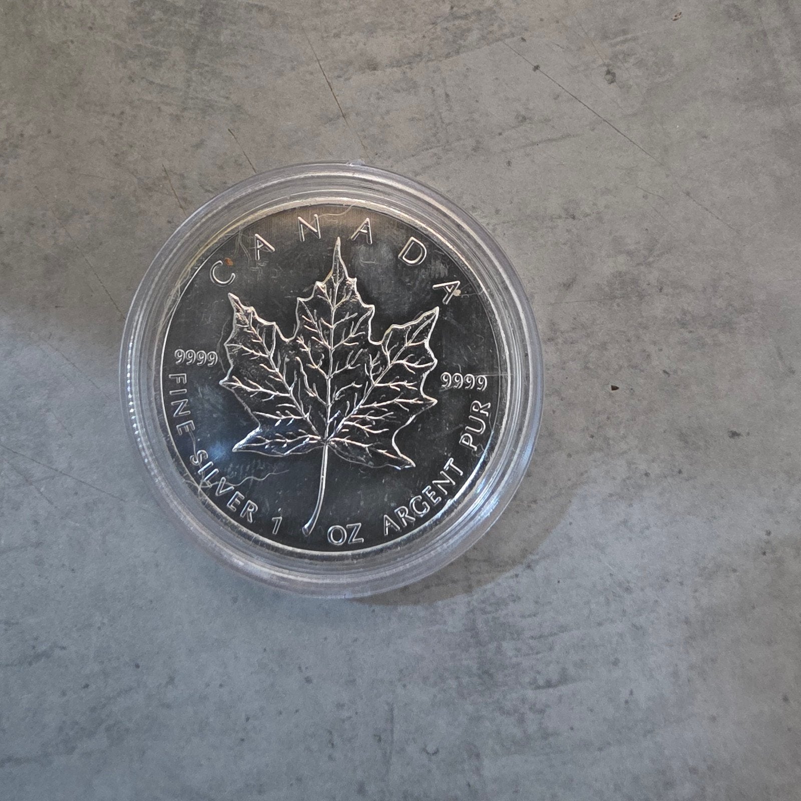 1oz Maple Leaf, Postzegels en Munten, Edelmetalen en Baren, Ophalen of Verzenden, Zilver