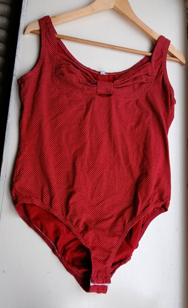Body - jaren 50 stijl (mankementjes, zie tekst), Ophalen of Verzenden, Rood, Body of Korset