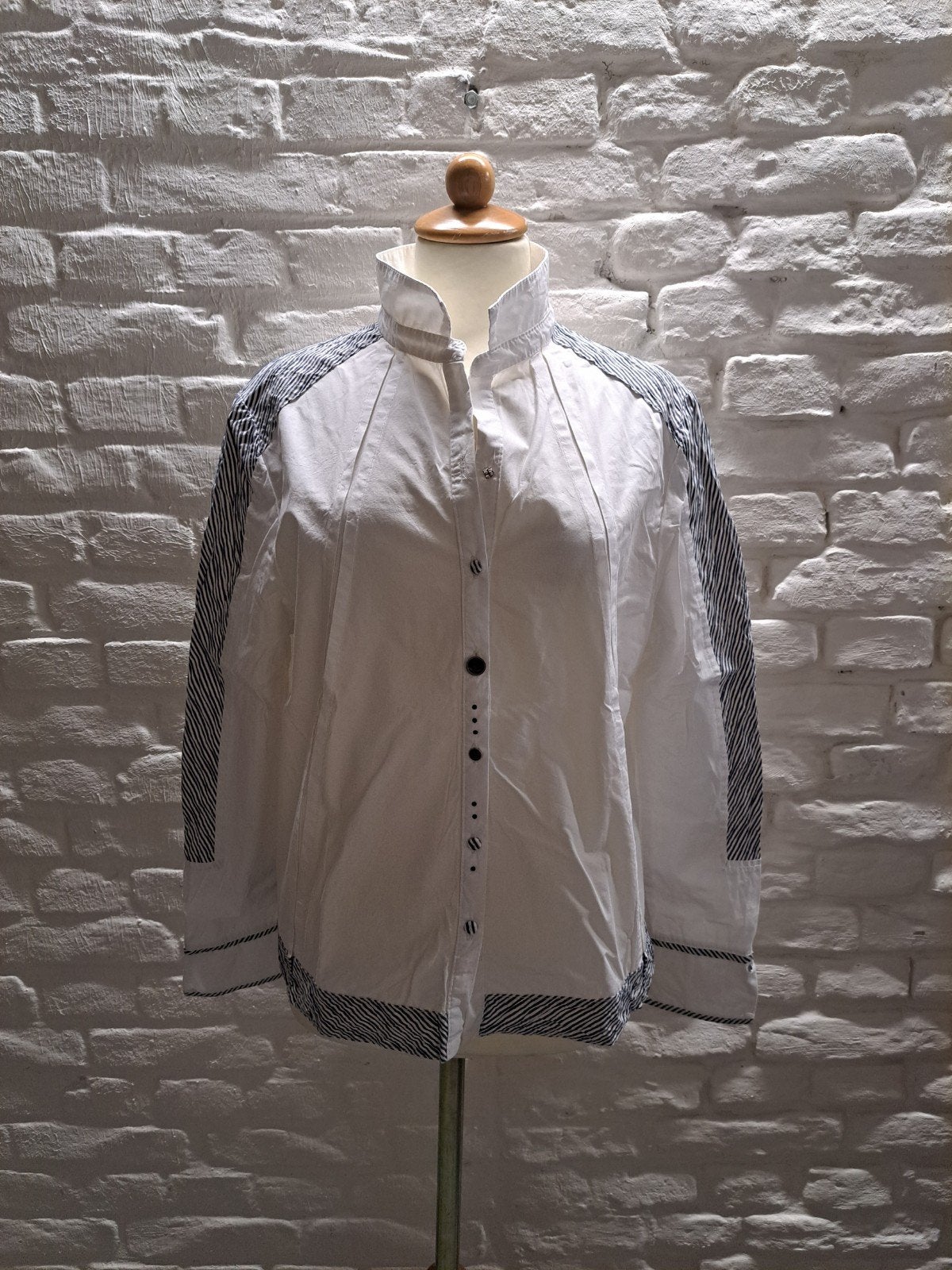 Bottega overhemd maat 42, Kleding | Dames, Verzenden, Wit, Maat 42/44 (L), Zo goed als nieuw