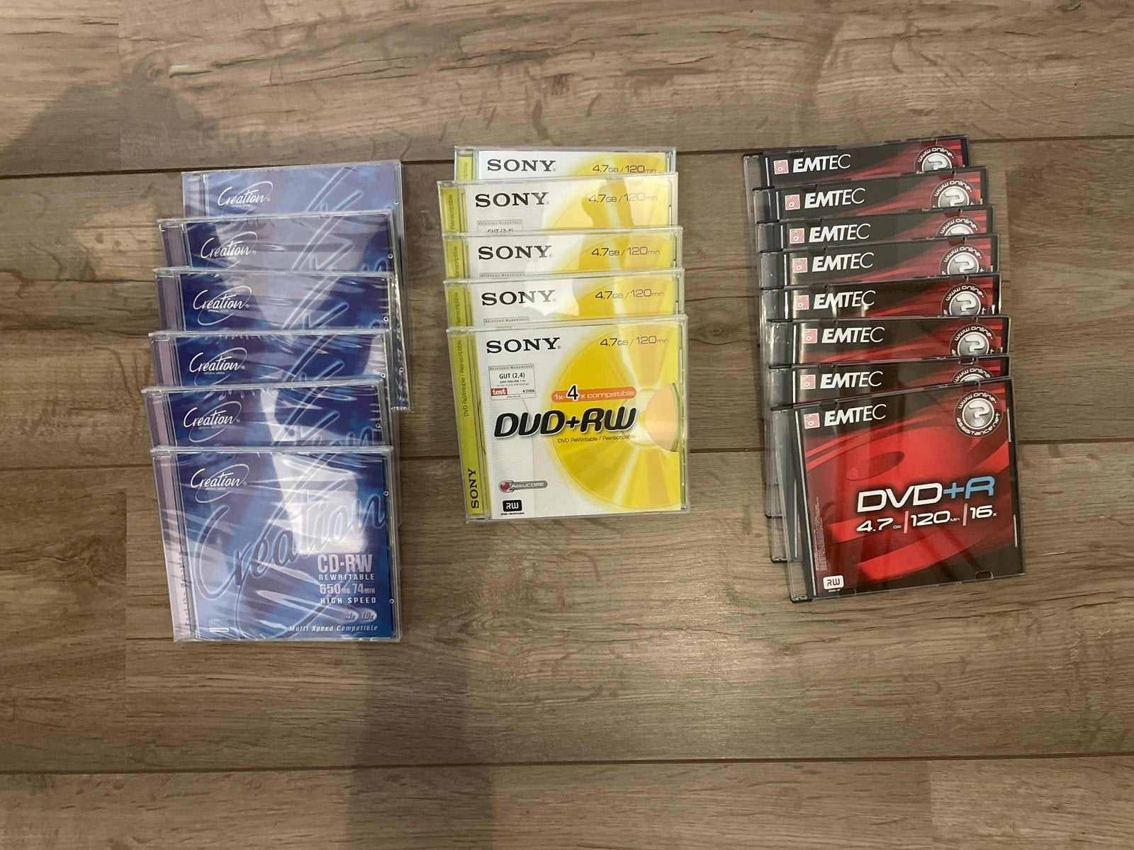 Diverse CD-RW en DVD+R schijven - Nieuw en gebruikt, Computers en Software, Ophalen of Verzenden, Nieuw, Cd, Herschrijfbaar