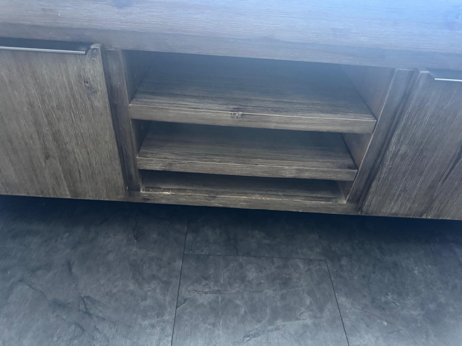Salzburg houten tv-meubel met opbergruimte, Ophalen, 150 tot 200 cm, 25 tot 50 cm, Overige houtsoorten