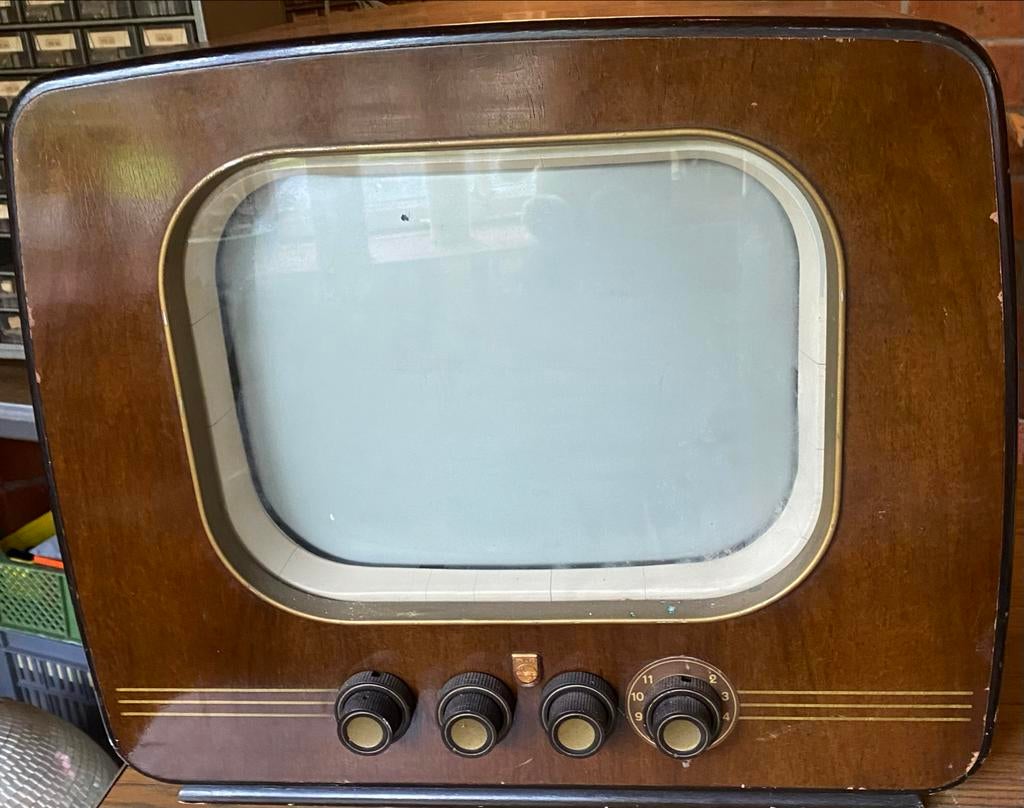 Vintage Philips TX 1422 Televisie - Jaren '50 Design, Antiek en Kunst, Ophalen