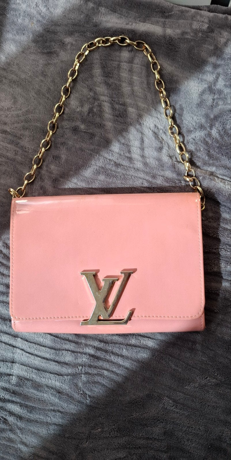Louis Vuitton Schoudertasje Roze Lakleer, Ophalen of Verzenden, Gebruikt, Roze, Schoudertasje