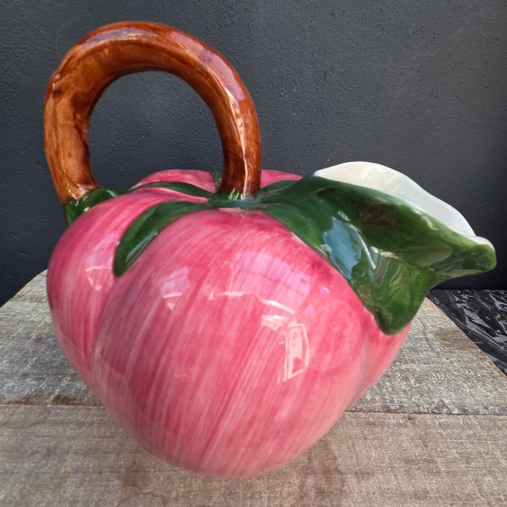 Zeer grote brocante kan in de vorm van een appel, Antiek en Kunst, Ophalen of Verzenden