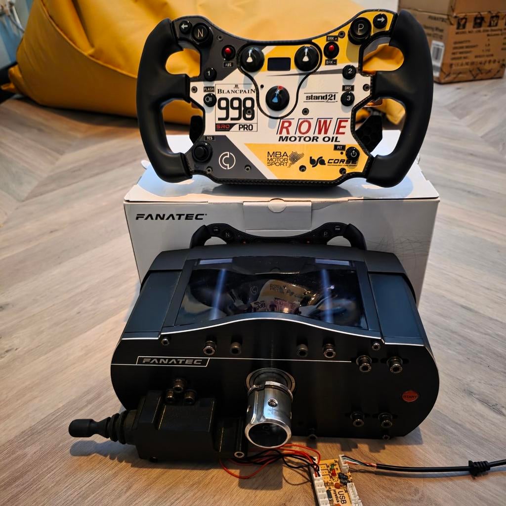 Fanatec ClubSport Wheel Base V2.5 + McLaren GT3 V2 Stuur, Ophalen, Racestuur, Xbox, Force feedback