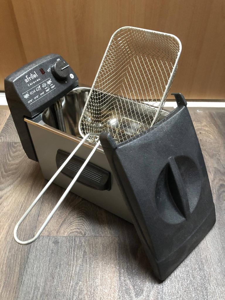 Camping friteuse, frituurpan 800 watt - ZIE BESCHRIJVING, 1 tot 2 liter, Ophalen, Zo goed als nieuw