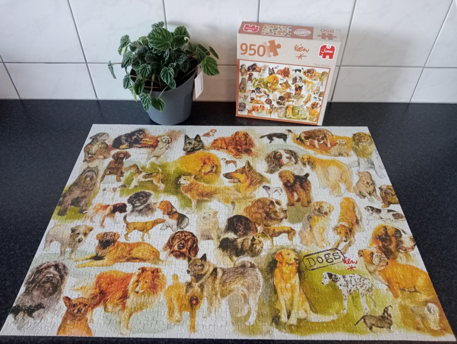 Jumbo Rien Poortvliet Leg Puzzel.                      Dogs, Ophalen of Verzenden, 500 t/m 1500 stukjes, Gebruikt, Legpuzzel