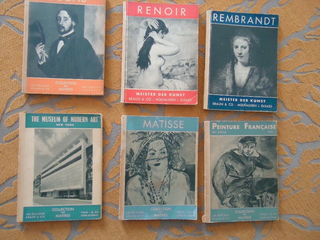 6 Kunstboekjes uit de Collection des Maîtres jaren 40/50, Gelezen, Les Éditions Braun &amp; Cie Parijs, Ophalen of Verzenden, Overige onderwerpen