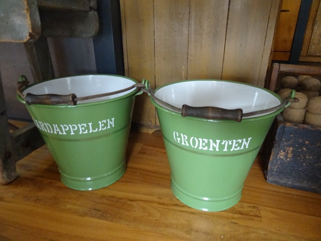 prachtige zeer gave BK emmers voor aardappelen en groenten, Antiek en Kunst, Ophalen