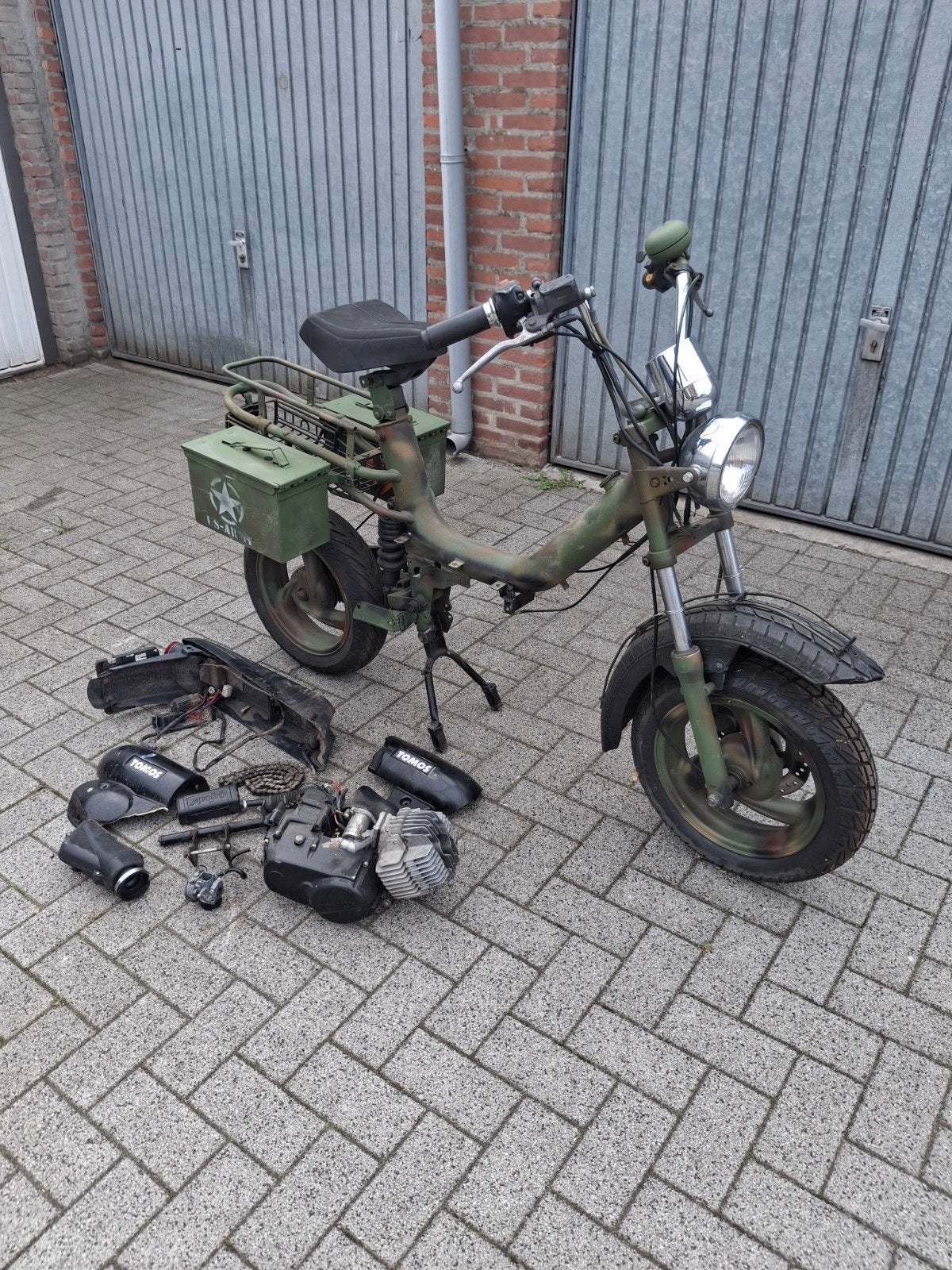 Tomos youngster- Unieke Camouflage Brommer, Ophalen of Verzenden, Gebruikt, Overige modellen