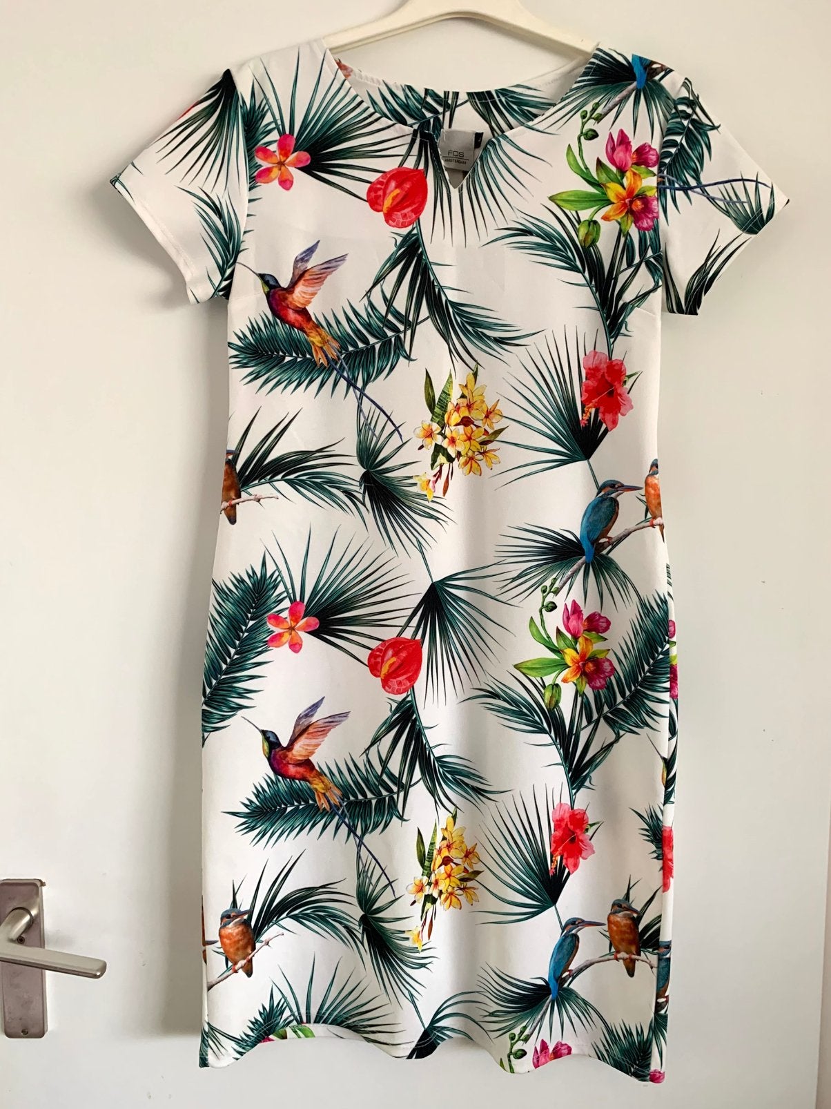 FOS jurk maat L, Kleding | Dames, Ophalen of Verzenden, Zo goed als nieuw, Maat 38/40 (M), Onder de knie
