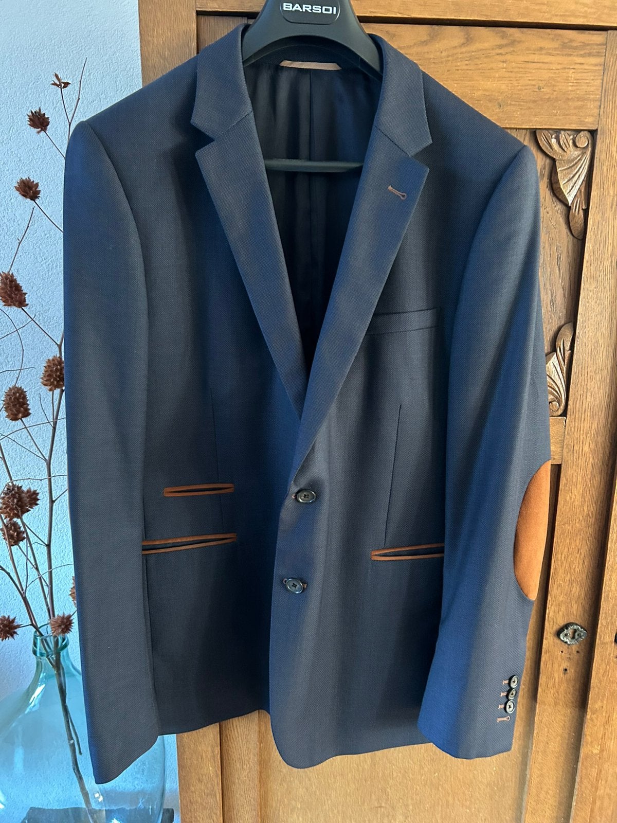 Prachtig blauw colbert Cavallaro Napoli 54, Kleding | Heren, Ophalen of Verzenden, Zo goed als nieuw, Maat 52/54 (L), Blauw
